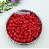 10mm Red Ruby Plastic Beads - 100 Gram