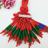 Red & Green Mix Cotton Dori - Pack of 12