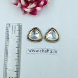 30mm Triangle shaped Diamond Kundan  - Pack of 10