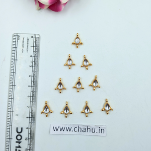 White Makii Kundan - 20 Pieces