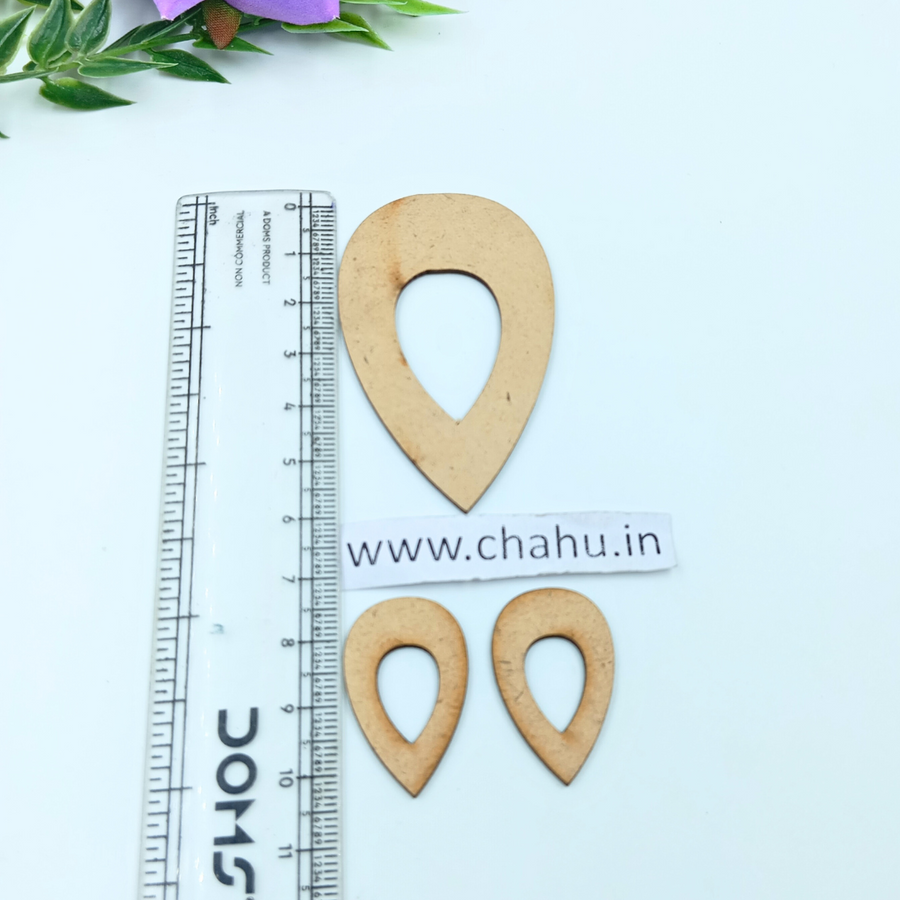 MDF Set Hollow Drop Shape