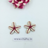 Maroon Cowrie Flower - 10 Peices