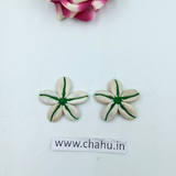 Green Cowrie Flower - 10 Peices