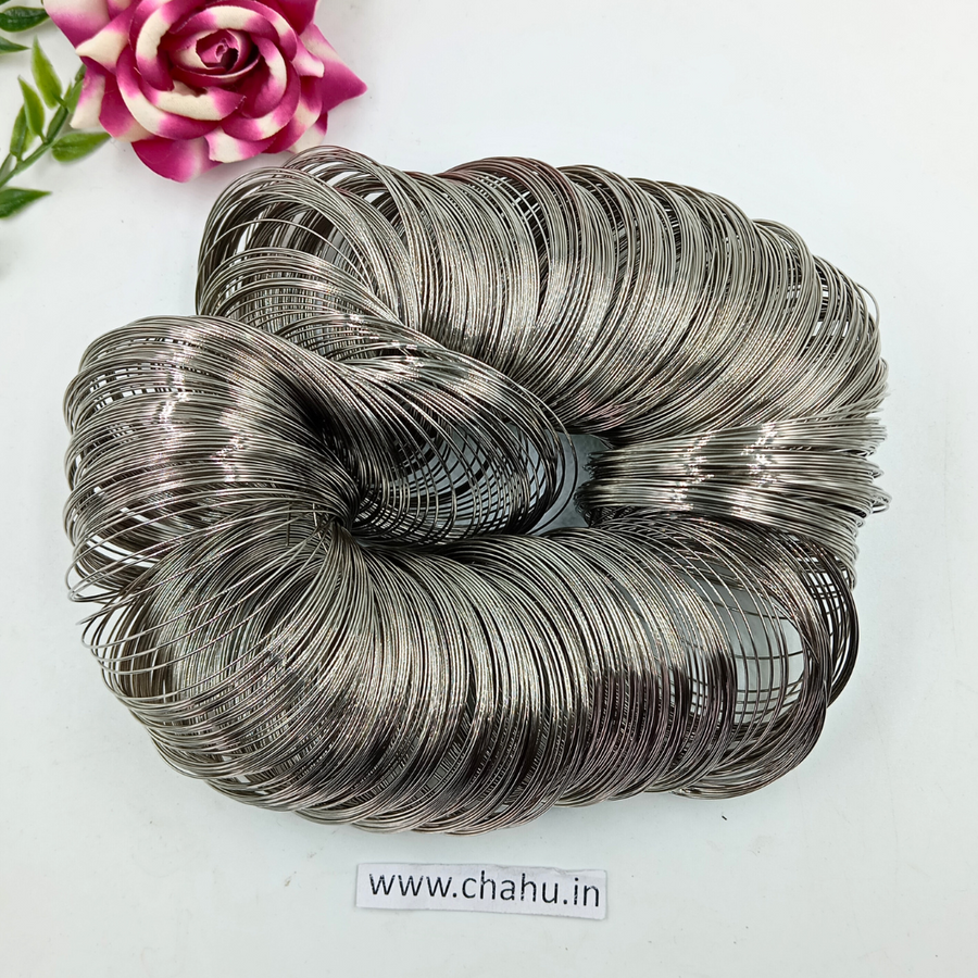 Metal Silver Memory Wire - 50 Gram