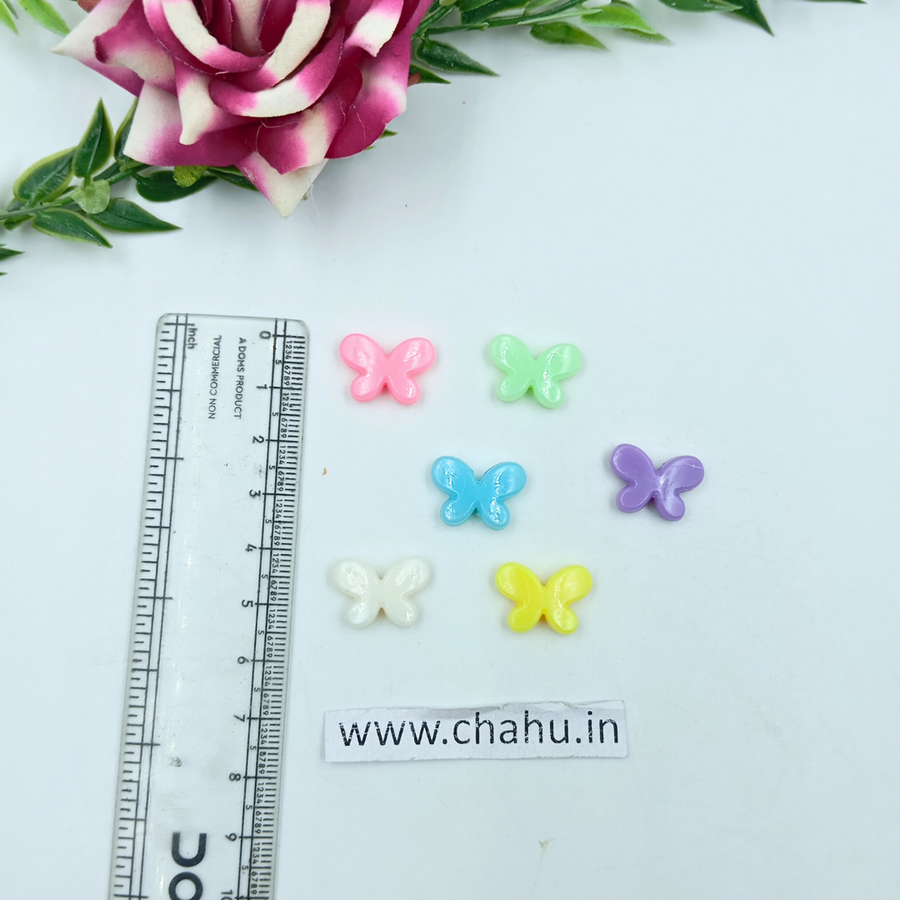 Butterfly Acrylic Beads - 100 Gram