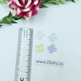 Mix Colour Acrylic  Flower Beads - 50 Gram