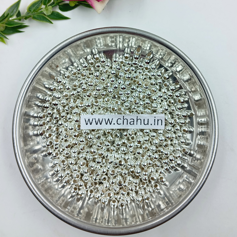 4 mm Silver Bead - 100 Gram