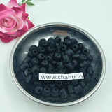 8 mm Black Silk Thread Bead