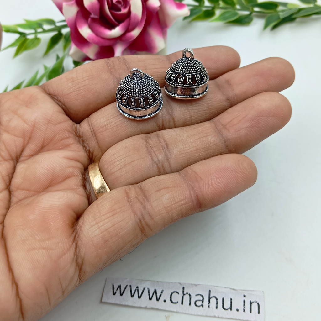 Samll Oxidized Jhumkas - 10 Pairs