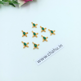 Green Makii Kundan - 20 Pieces