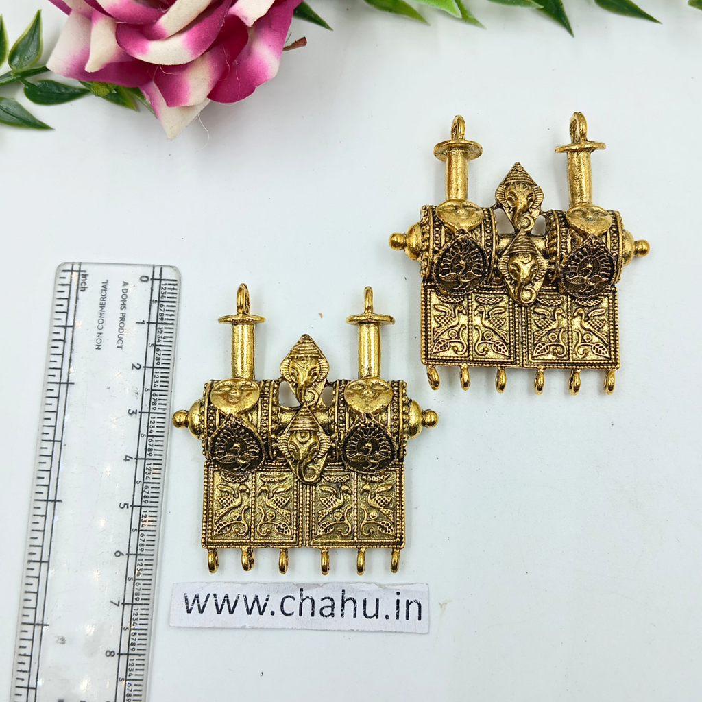 Ganpati Antique Pendant - Pack of 5 Pieces