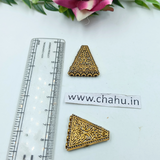 Golden Triangular 5 Hole Connector -  Pack Of 20 Pieces