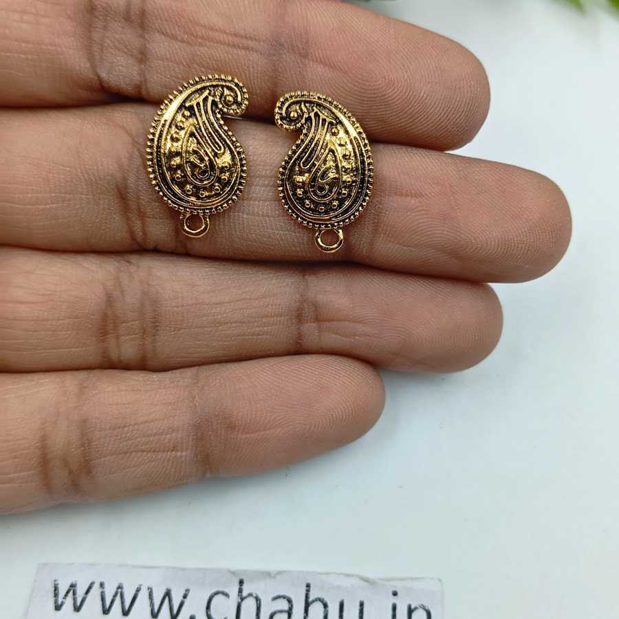 Small  Keri Shaped Antique Studs - 100 Gram