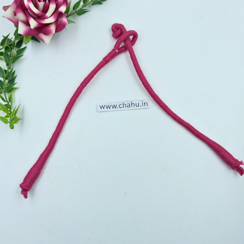 Pink Cotton Thread Nackrope Dori  -  3 Pieces
