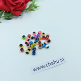 6 mm Multi Eye Acrylic Beads - 100 Gram