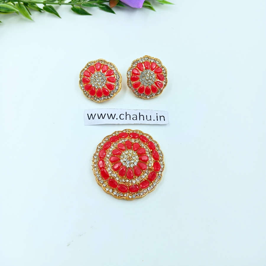 pendent with earrings