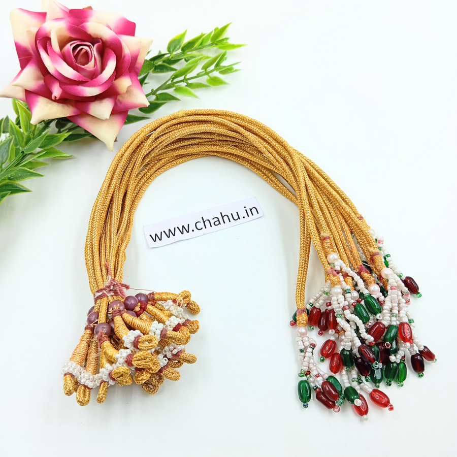 Beaded Golden Back Rope