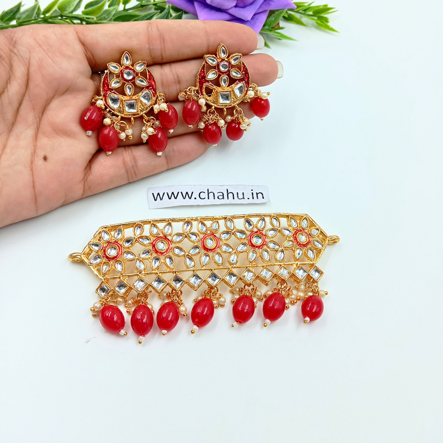 pendent with earrings
