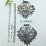 Oxidized Heart Shaped & Peacock Pendant - pack of 5 Pieces